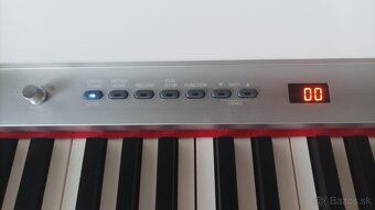 Elektricky klavir biely so stoličkou - 3