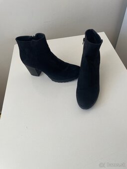 Čierne čižmy semišové - 3