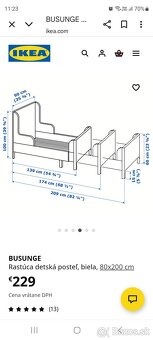 Detská rastúca postel Ikea - 3
