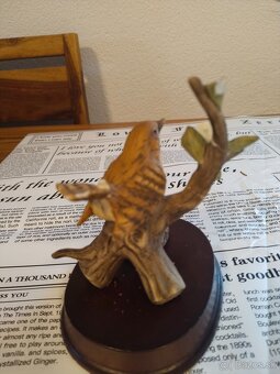 Ptáček střízlík porcelánová soška - 3