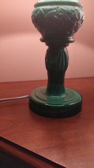 Elektrická retrolampa z malachitového skla - 3