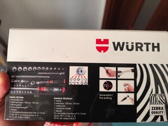 Sada gola multiprofilových kľúčov 1/4" 33ks ,zebra kvality - 3