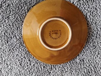 Retro kávová súprava Kera Vitral – Karamelová (ČSSR) - 3