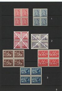 Známky Československo - 4 bloky a iné známky - 3