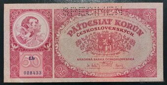 Bankovky I. Československé od roku 1926 do 1989 - 3