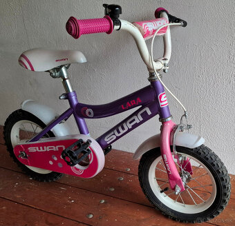 dievčenský bicykel LARA SWAN s 12" kolesami - 3