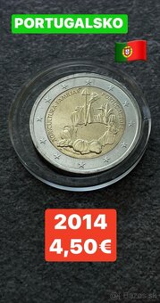 Euromince - pamätné dvojeurové mince Portugalsko - 3