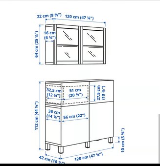 Komoda s vitrínou - 3
