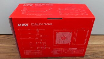 XPG PYLON 750, počítačový zdroj,750W, 80 Plus Bronze, nový - 3
