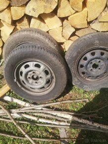 Plechové disky s letnými pneu Škoda Felícia - 3