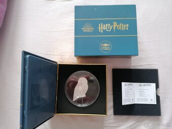 zlato striebro minca proof Harry Potter hedwiga 2021 - 3