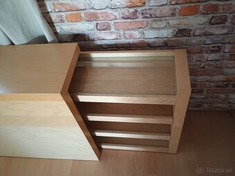 IKEA MALM čelo postele s výsuvnými poličkami - 3