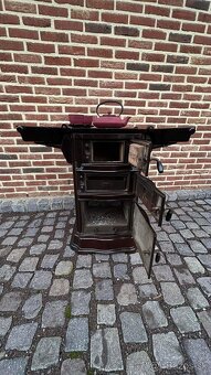 Liatinové, smaltované, kachle, piecka - 3