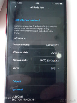 Apple AirPods Pro – originál , pěkný stav - 3