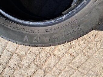 Predam Letné pneu 4ks 215/55r17 - 3