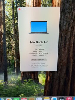 Predám MacBook Air 2020 M1 Space Grey HDD 256GB Stav Nového - 3