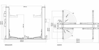 Dvojstĺpový zdvihák WEBER 4.5t | dlhé ramené - 3