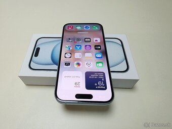APPLE IPHONE 15 128GB BLUE,TOP STAV,ZÁRUKA - 3