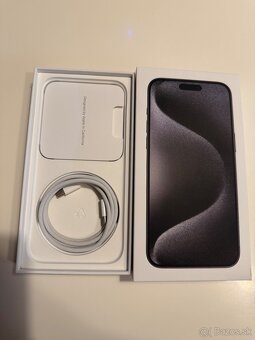 Predám iPhone 15 Pro Max 256GB – Black Titanium - 3