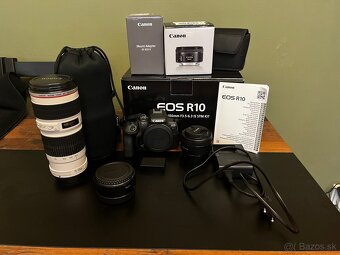 Canon EOS R10 + 2 objektívy + adaptér - 3
