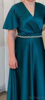 Zelené spoločenské šaty - 3