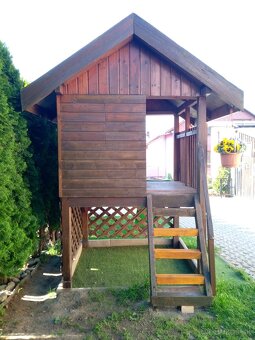 Detský záhradný domček so šmýkačkou - 3