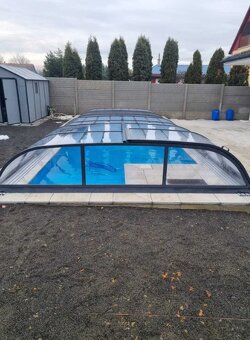 Zastrešenie bazéna, bazénu, 370 x 850x80 cm - SYSTEM COVERS - 3