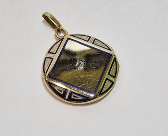 14k zlatý medailon ✨✨✨ - 3