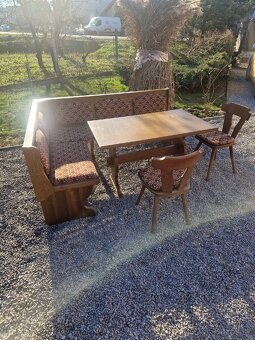 Rohová lavica, jedálenský set - 3