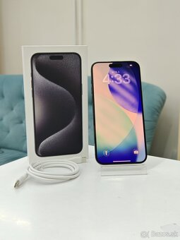Apple iPhone 15 Pro Max 256GB Black Titanium | ZÁRUKA 2R - 3