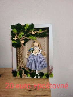 Obrazy macrame anjel - 3