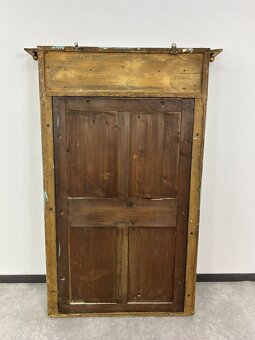 Veľké zlátené figurálne zdobené empírové zrkadlo - 3