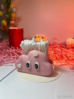 Ružový obláčik – držiak na drobnosti ☁️💖 - 3