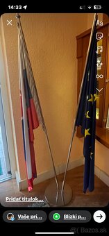 Chrómový stojan na vlajky - 3