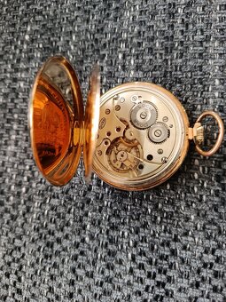 Zlaté pánske dvojplašťové hodinky DOXA - 3