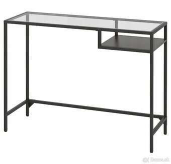 IKEA VITTSJO Stolík na notebook čiernohnedý 100 x 36 cm - 3