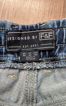 Pánske F&F riflové kraťasy - 3