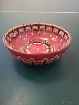 bulharska keramika vaza, miska, tanier - 3