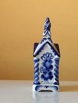 Keramické hodiny Slava GZHEL - 3