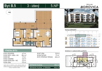 3 izbový byt 145m2 v novostavbe VILLA BOROVICA, Košice-Západ - 3