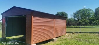 Plechová garáž 4x6m - 3
