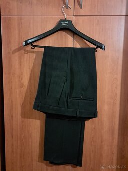 Čierny pánsky oblek + nohavice, obal zadarmo - 3