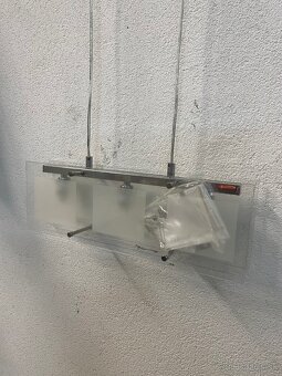 Moderný chróm / sklo závesné svetlo - 3