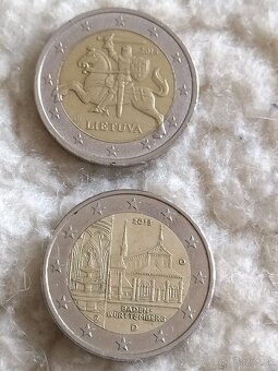 Vzácne obehové 2 euro mince - 3