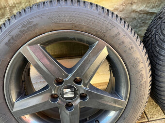 ALU 5x112 org. SEAT + 205/55 R16 zimné DOT3724 - 3