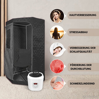 Prenosná parná sauna KPS90 90x90x190 cm - 3