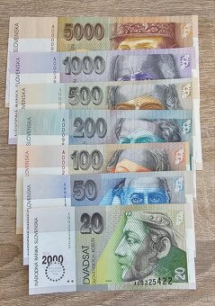 kompletná sada bimileniovych ak bankoviek - 3