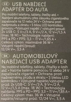 Autonabíjačka Tronic 2x USB-C nové - 3