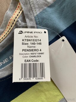 Chlapčenské tričko Alpine Pro - veľ. 140 - 3