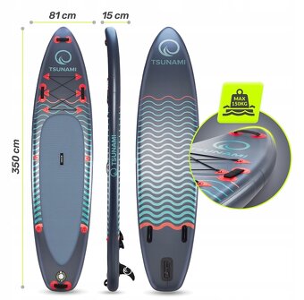 🔥 Letný HIT 2025 — SUP Board TSUNAMI 350 cm + Všetko Príslu - 3